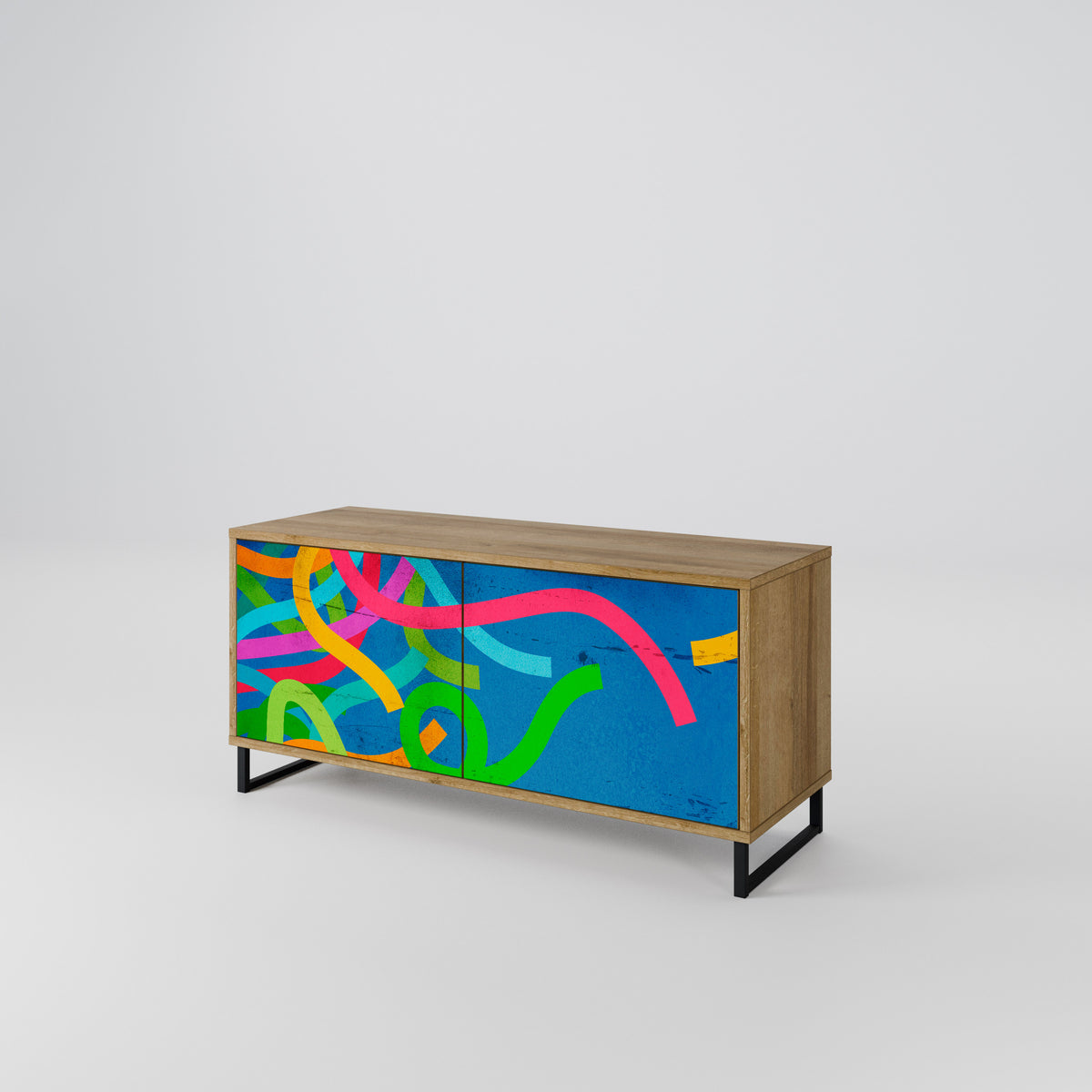STREAMER TANGLE Compact 2-Door TV Cabinet