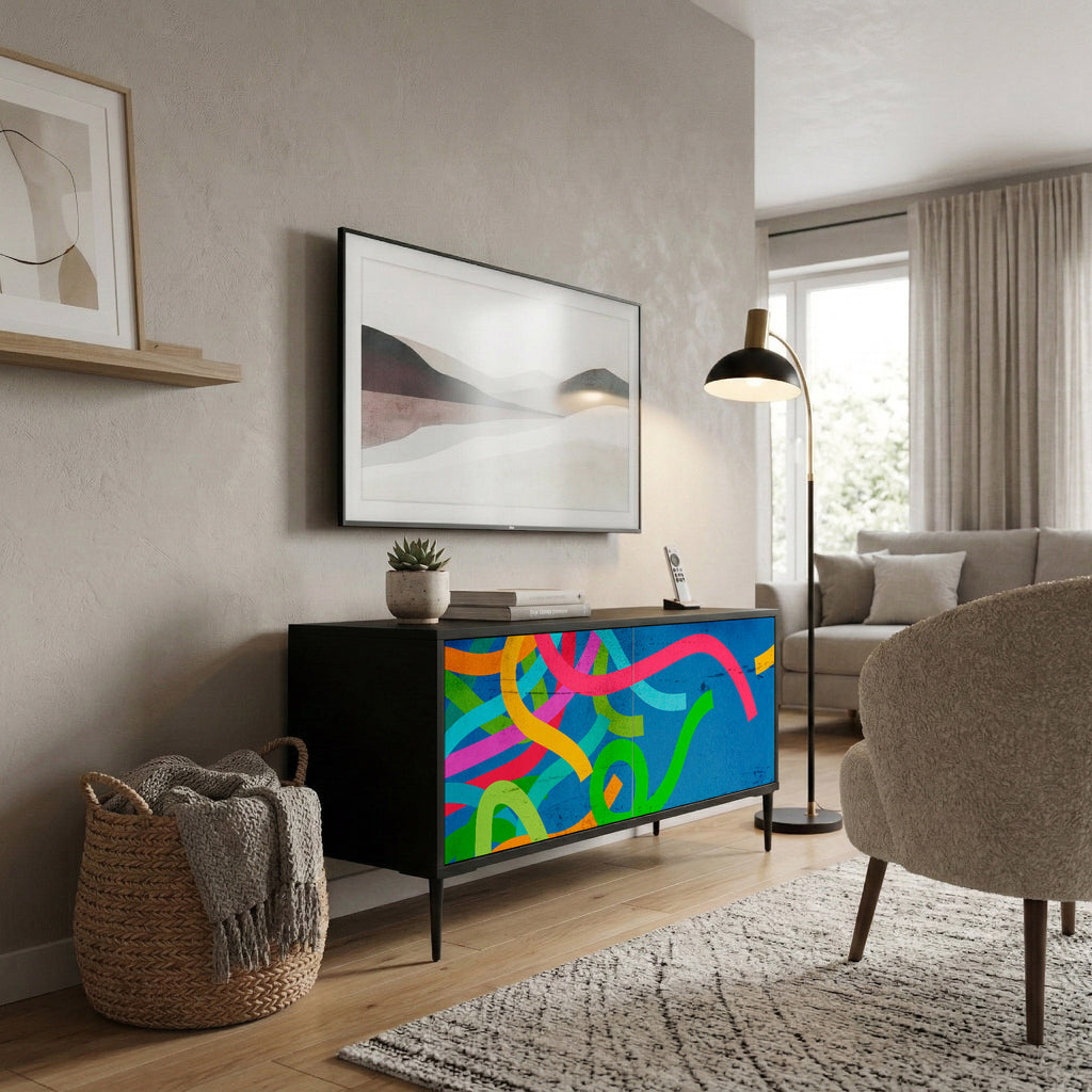 STREAMER TANGLE Compact 2-Door TV Cabinet