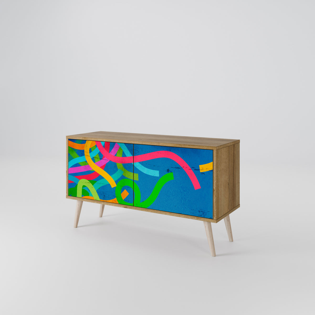 STREAMER TANGLE Compact 2-Door TV Cabinet