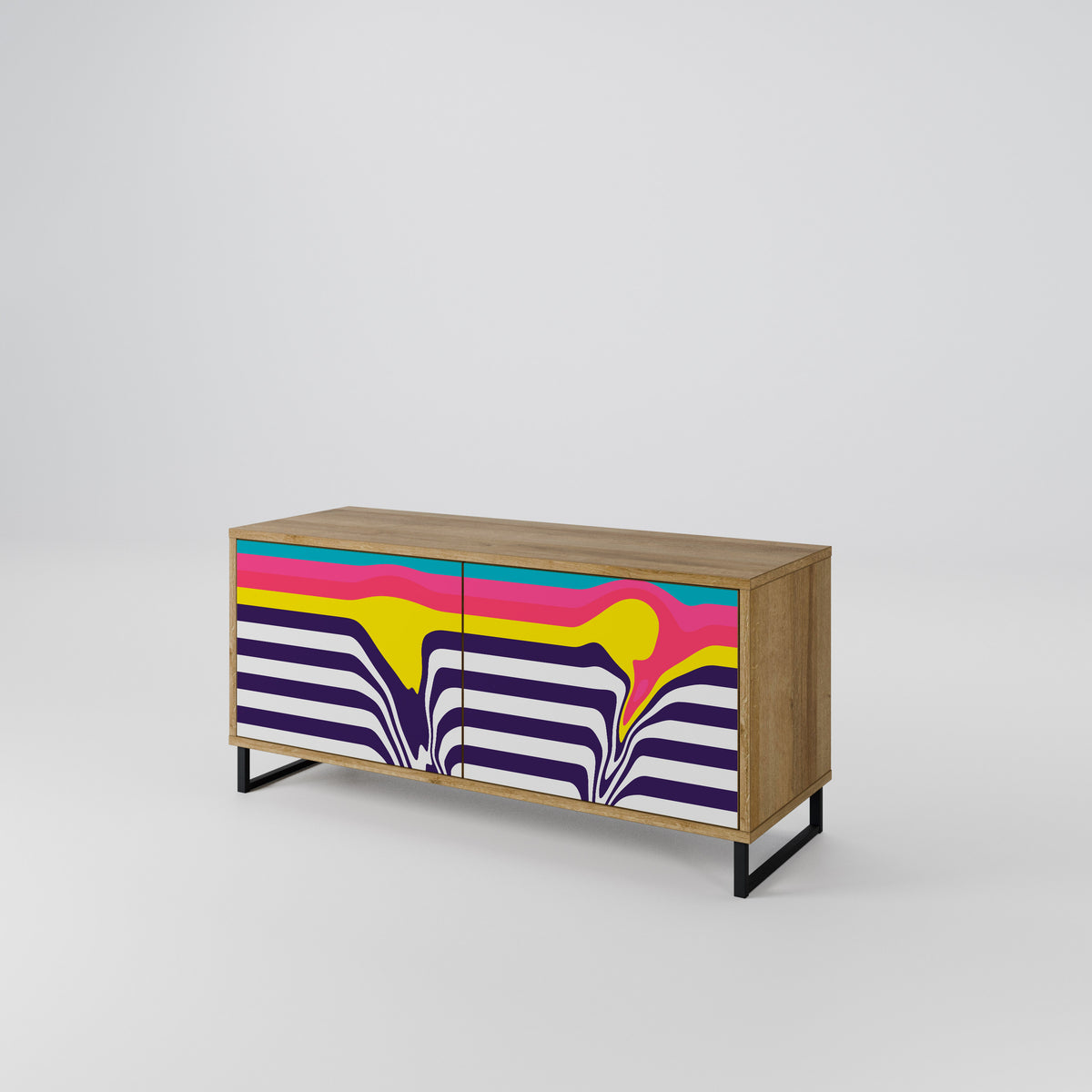 TONE COLLAPSE Compact 2-Door TV Cabinet