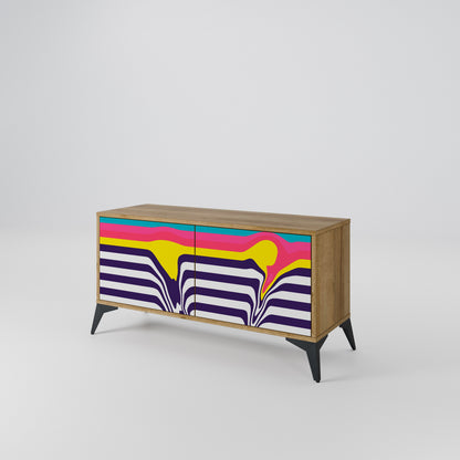 TONE COLLAPSE Compact 2-Door TV Cabinet