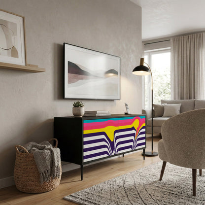 TONE COLLAPSE Compact 2-Door TV Cabinet