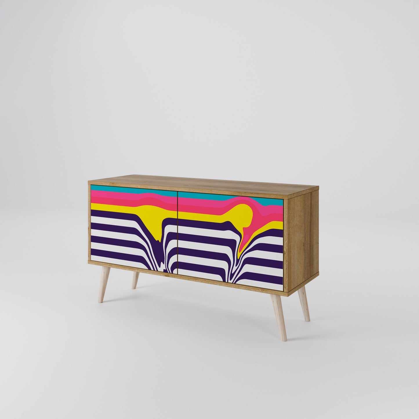 TONE COLLAPSE Compact 2-Door TV Cabinet