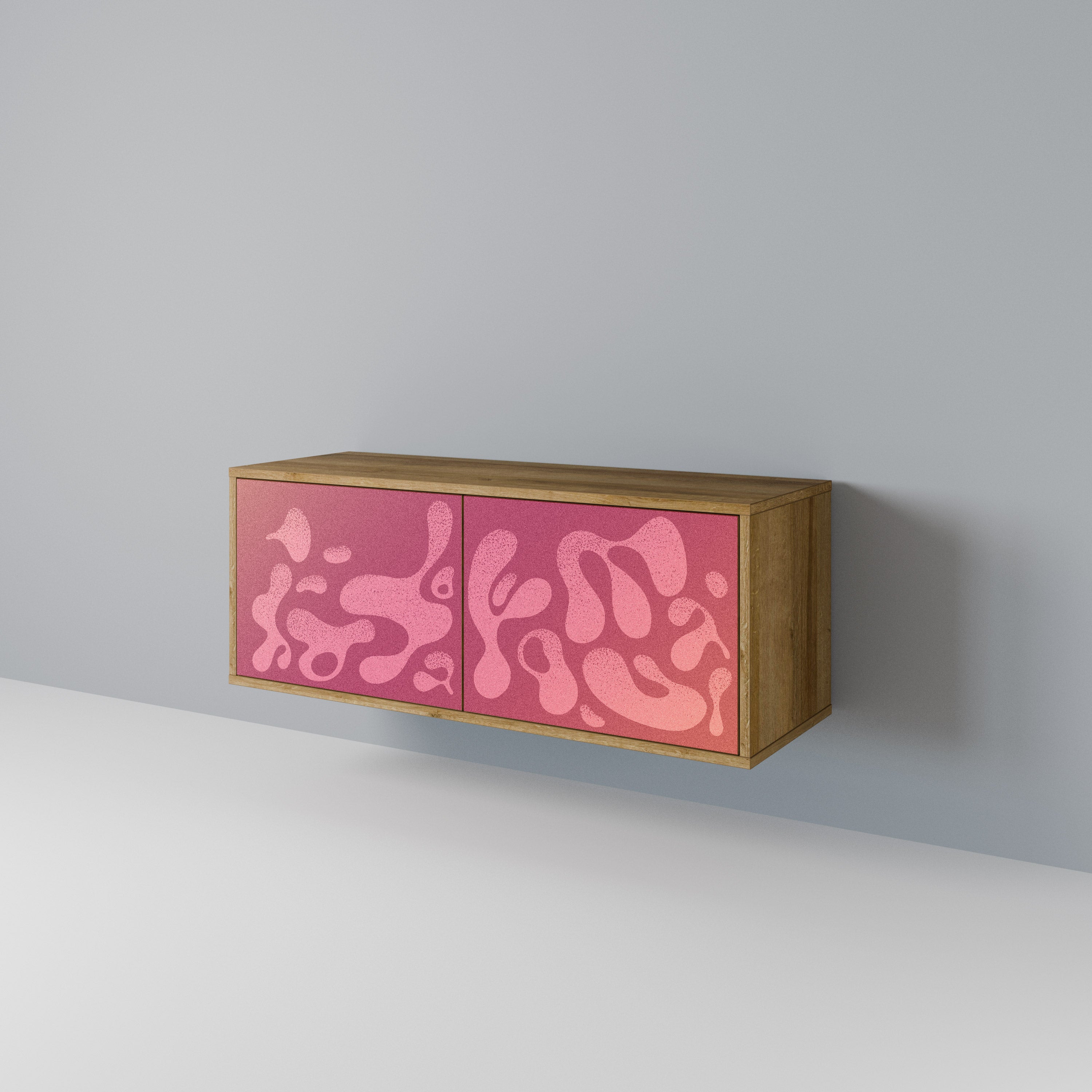 IRREGULAR PINK Compact 2-Door TV Cabinet