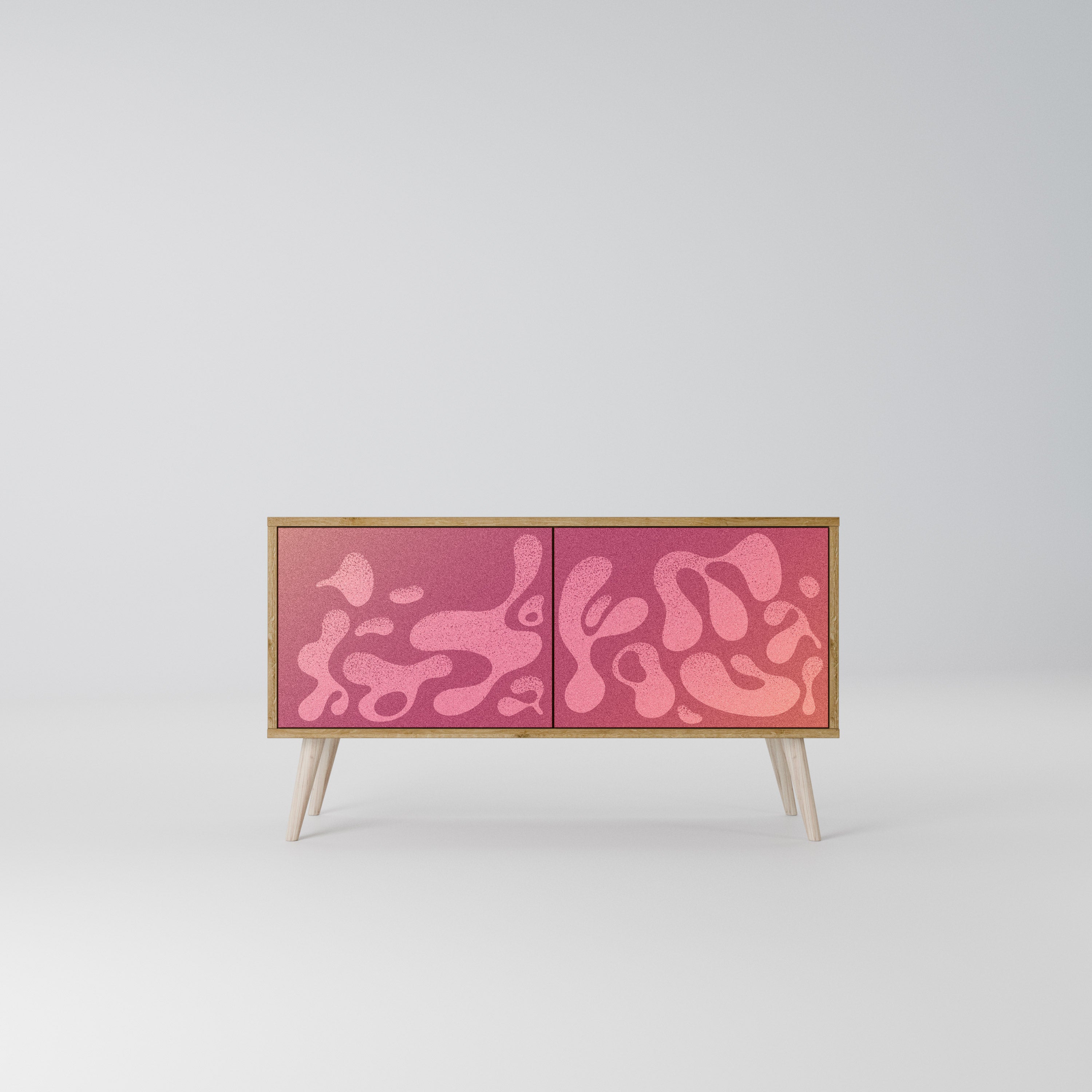 IRREGULAR PINK Compact 2-Door TV Cabinet