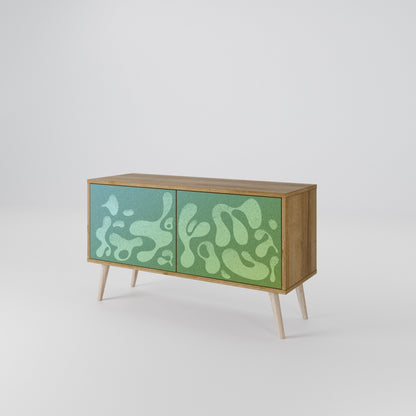 IRREGULAR BLUE Compact 2-Door TV Cabinet
