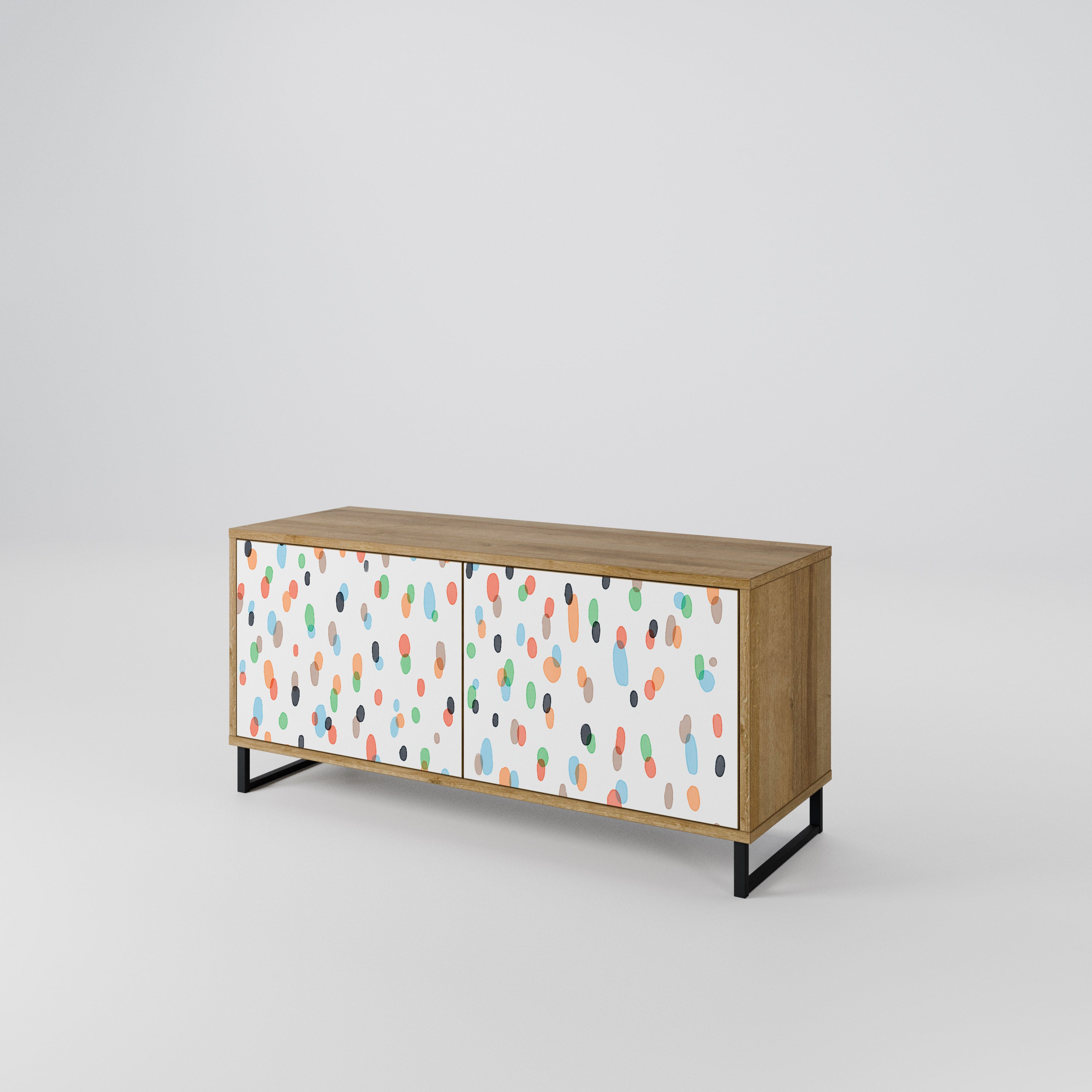 ENERGETIC SPOTS Compact 2-Door TV Cabinet