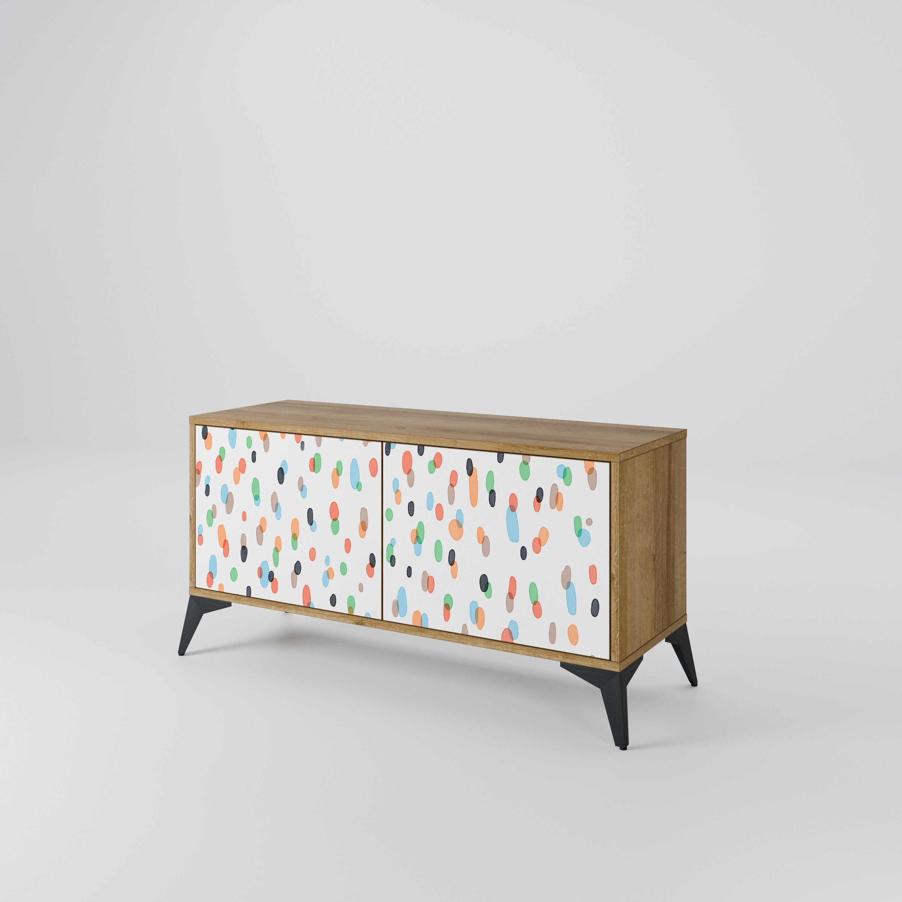 ENERGETIC SPOTS Compact 2-Door TV Cabinet