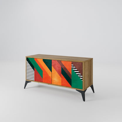 MAKESHIFT ARTISTRY Compact 2-Door TV Cabinet
