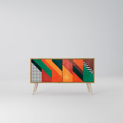 MAKESHIFT ARTISTRY Compact 2-Door TV Cabinet