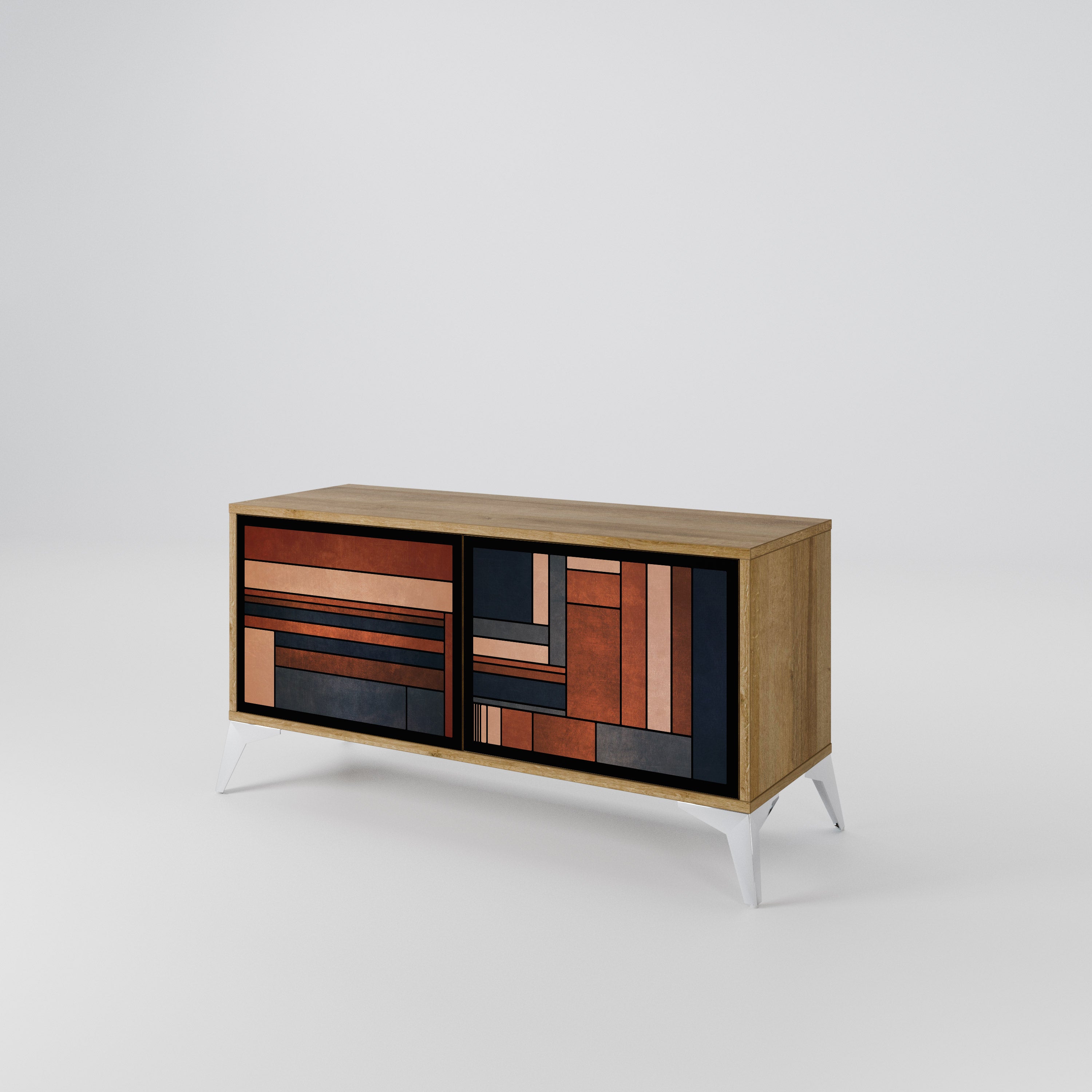 INTREPID FORMATION Compact 2-Door TV Cabinet