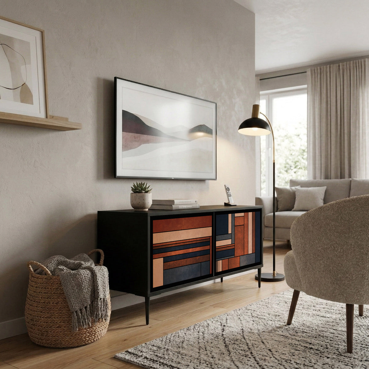 INTREPID FORMATION Compact 2-Door TV Cabinet