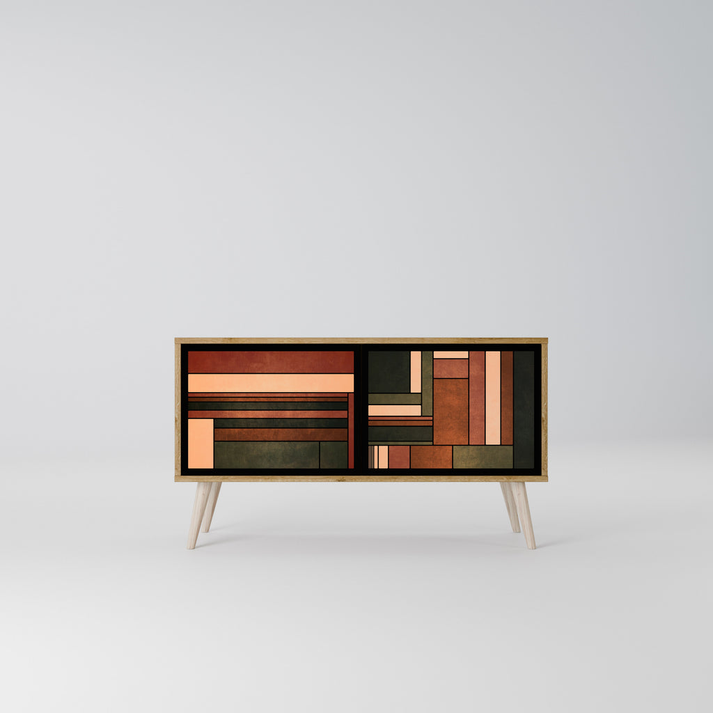 FIGURES OF NATURE Compact 2-Door TV Cabinet
