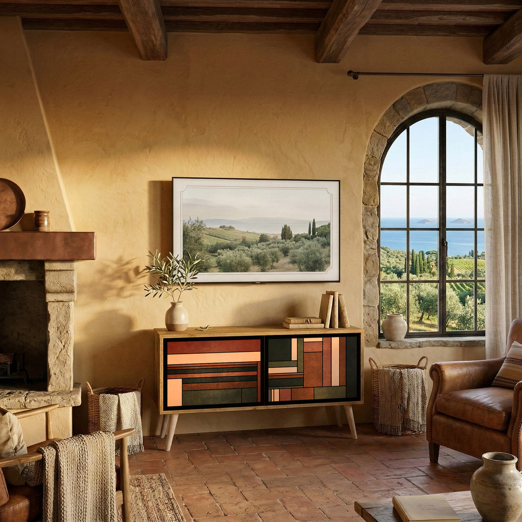 FIGURES OF NATURE Compact 2-Door TV Cabinet