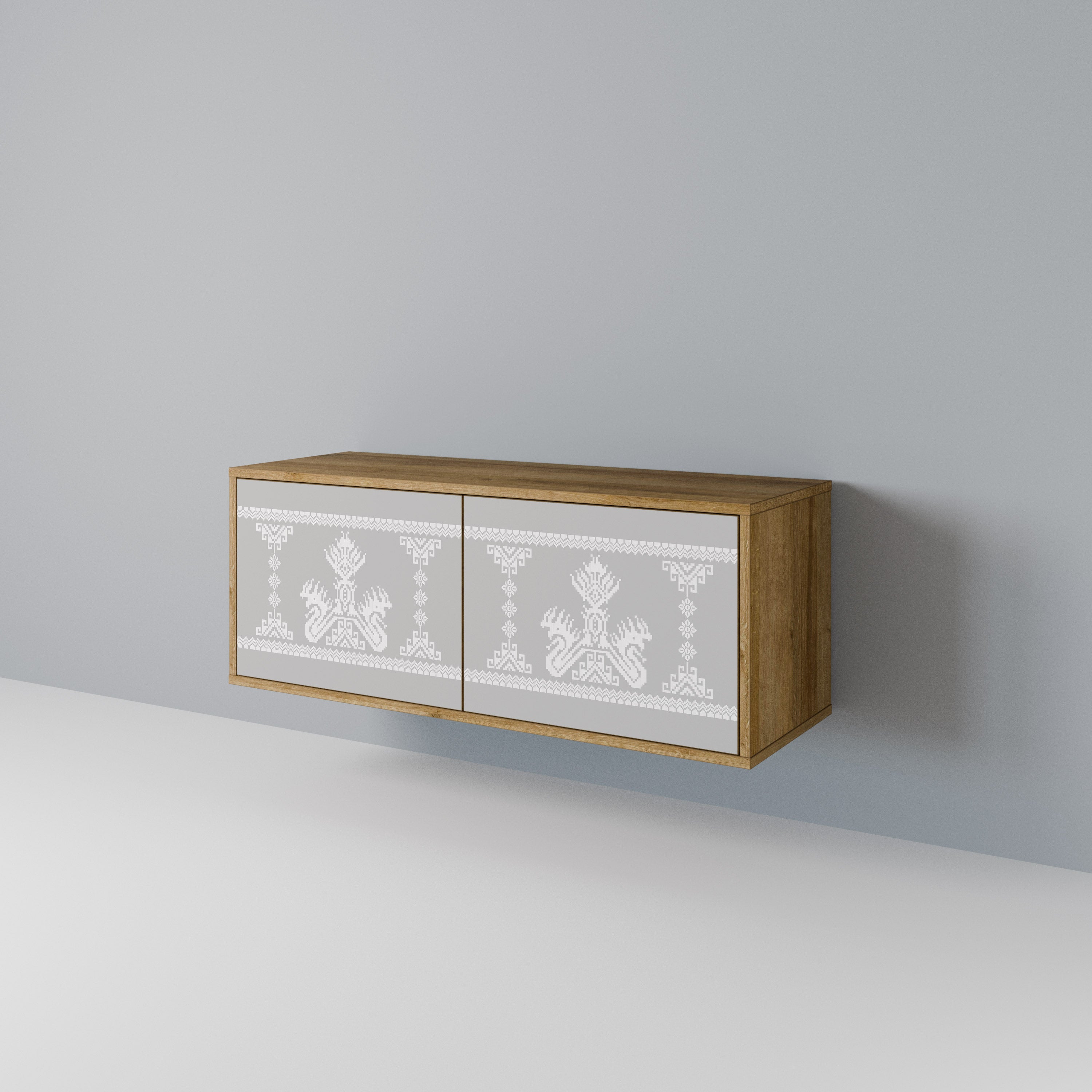 THAI GRAY Compact 2-Door TV Cabinet