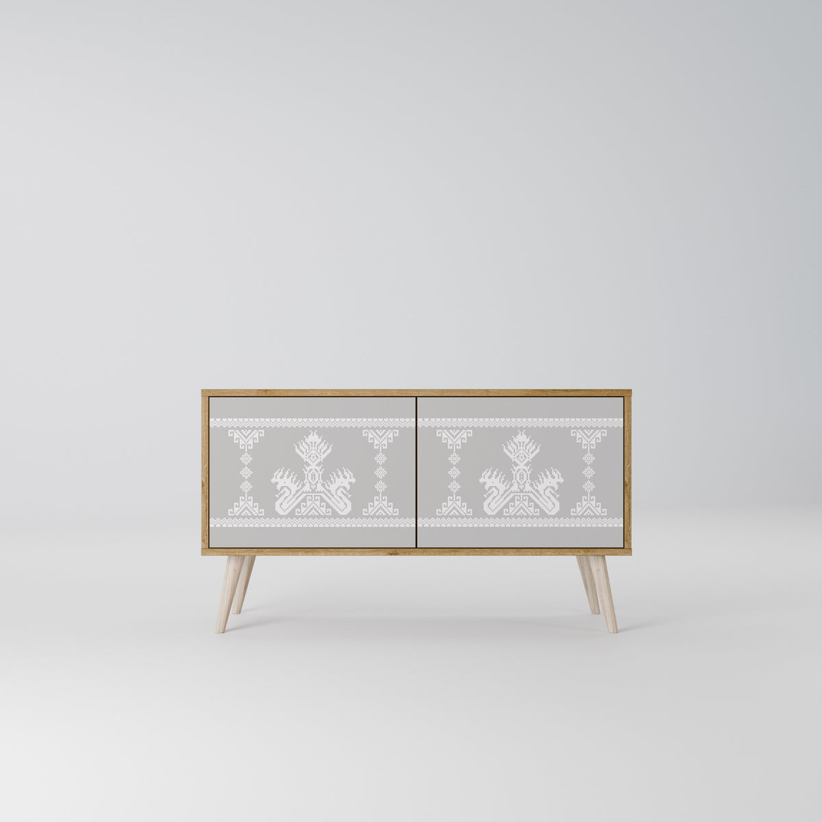 THAI GRAY Compact 2-Door TV Cabinet
