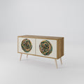GREEN CIRCLES Compact 2-Door TV Cabinet