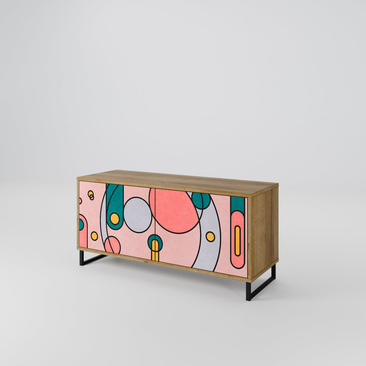 GOSSAMER ECHOES Compact 2-Door TV Cabinet