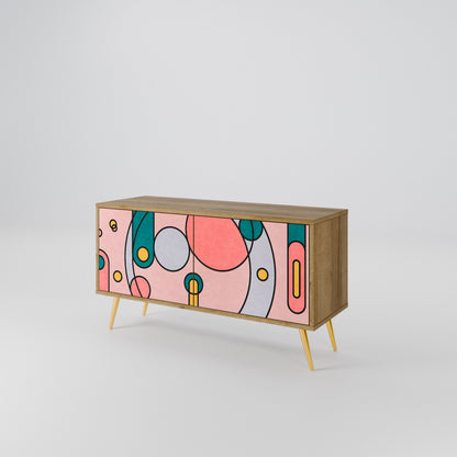 GOSSAMER ECHOES Compact 2-Door TV Cabinet