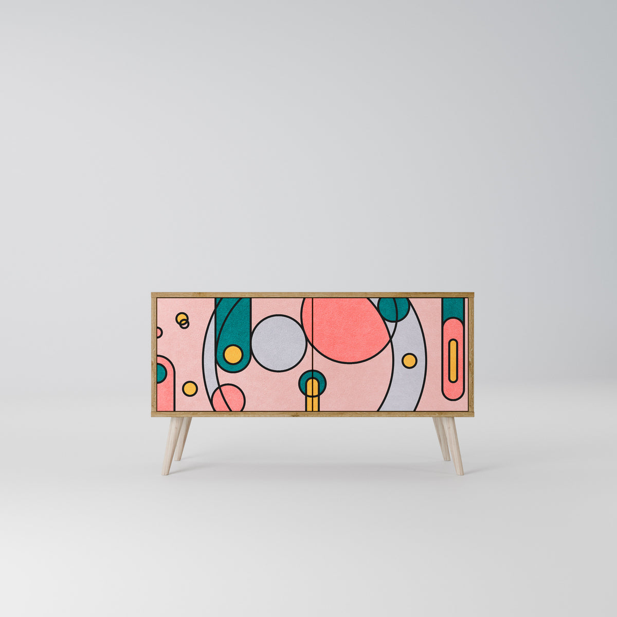GOSSAMER ECHOES Compact 2-Door TV Cabinet