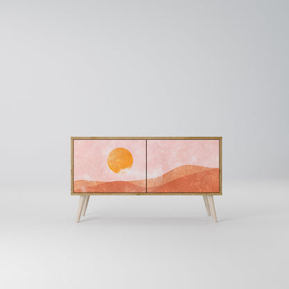 LUMINOUS SUNLIGHT Compact 2-Door TV Cabinet