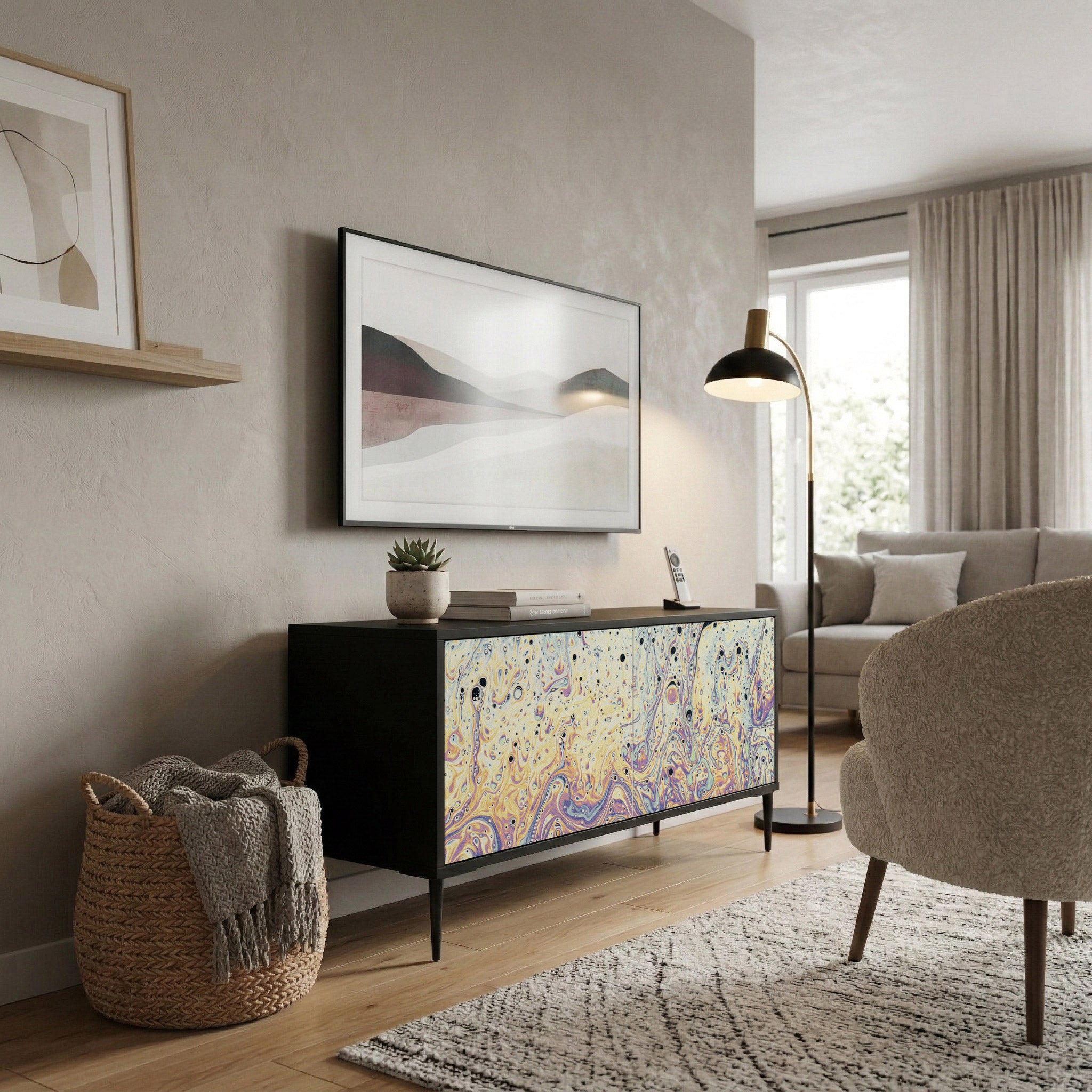 MOSAIC OF COLORS Compact 2-Door TV Cabinet