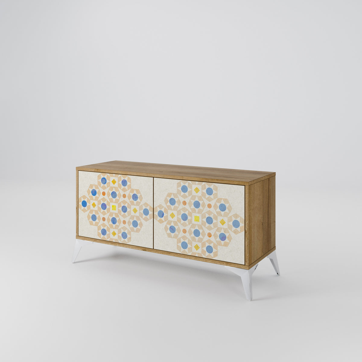 PATTERNED PRISM Compact 2-Door TV Cabinet