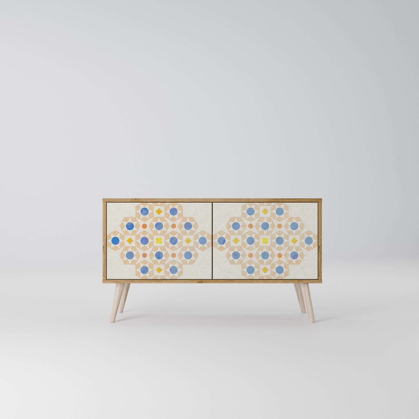 PATTERNED PRISM Compact 2-Door TV Cabinet
