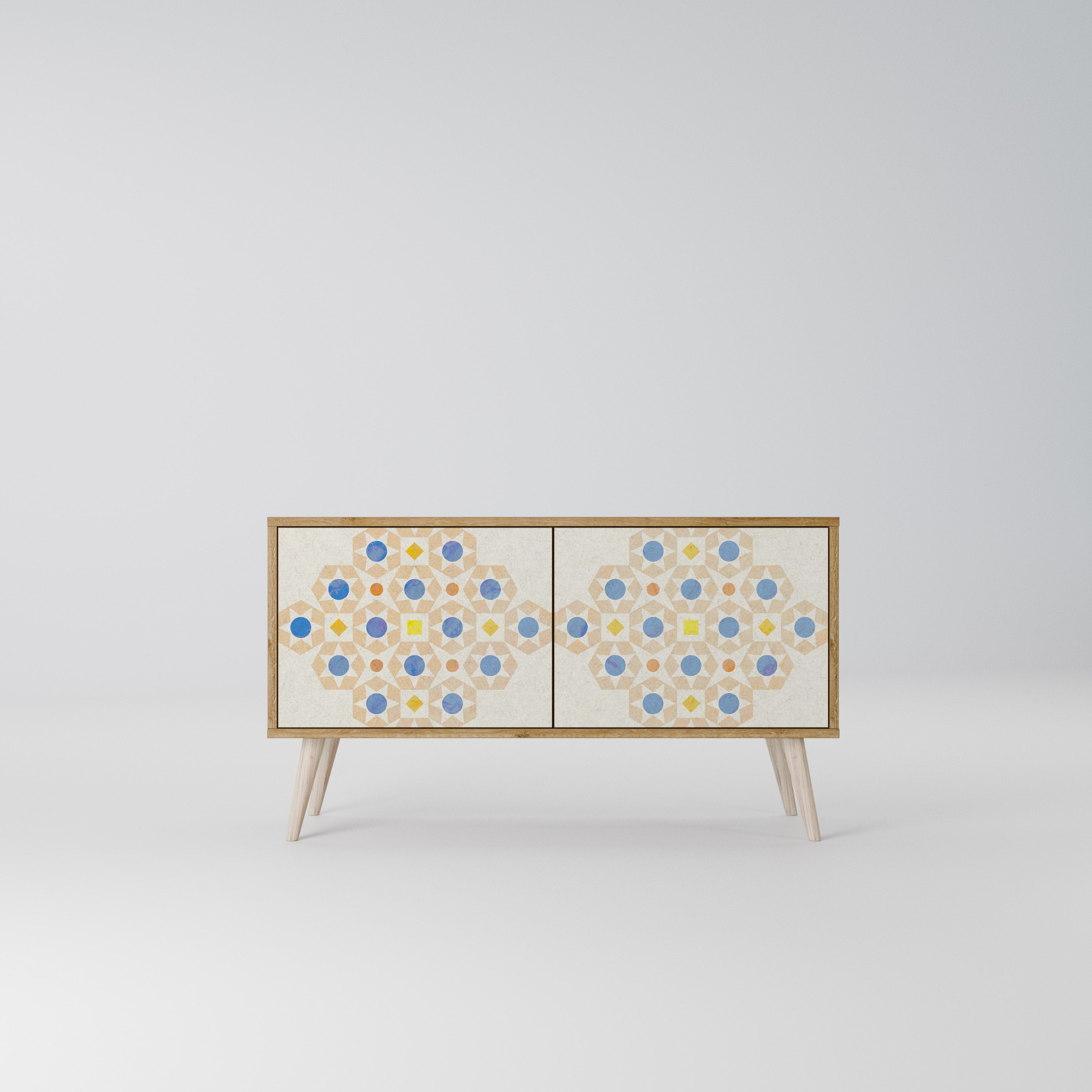 PATTERNED PRISM Compact 2-Door TV Cabinet