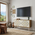 PATTERNED PRISM Compact 2-Door TV Cabinet