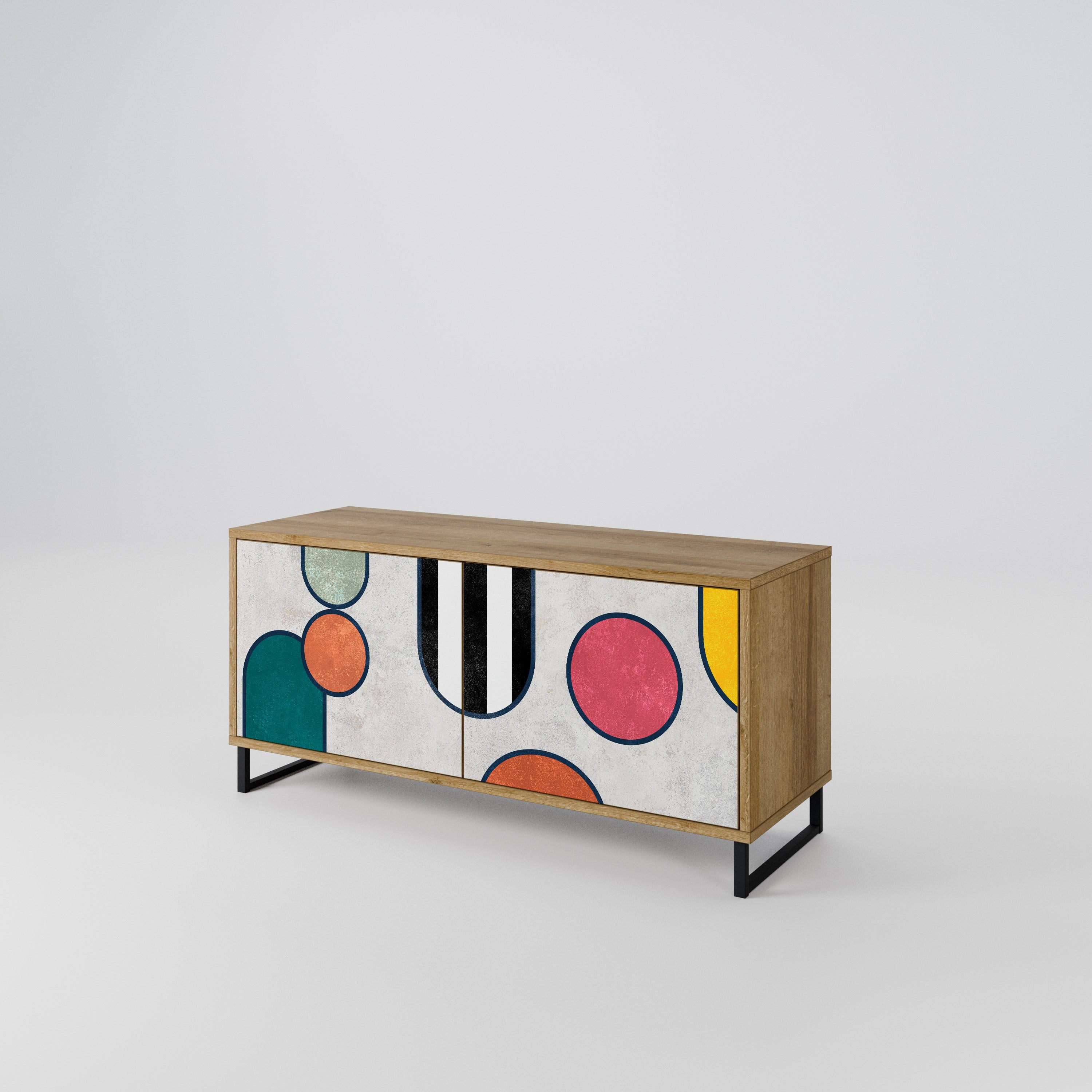 COOL STORY Compact 2-Door TV Cabinet