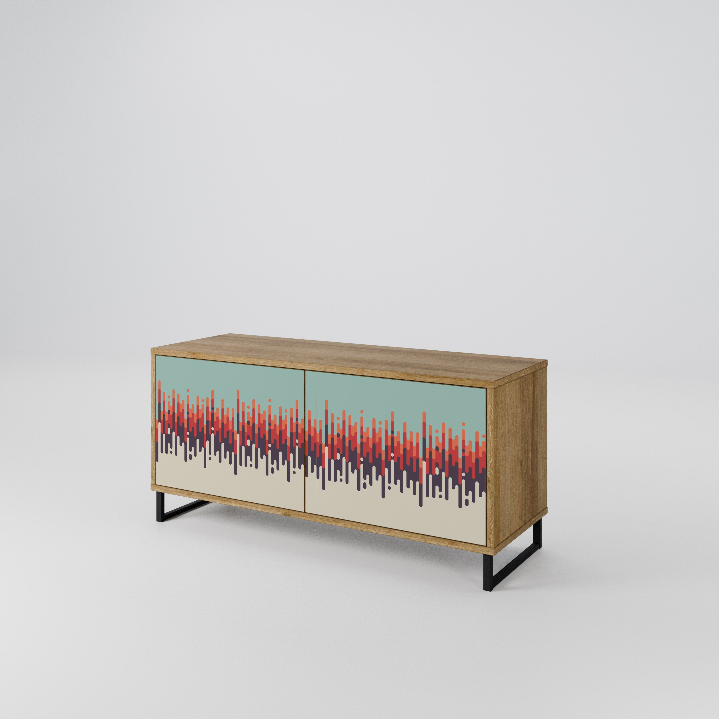 CHROMA CONTOURS Compact 2-Door TV Cabinet