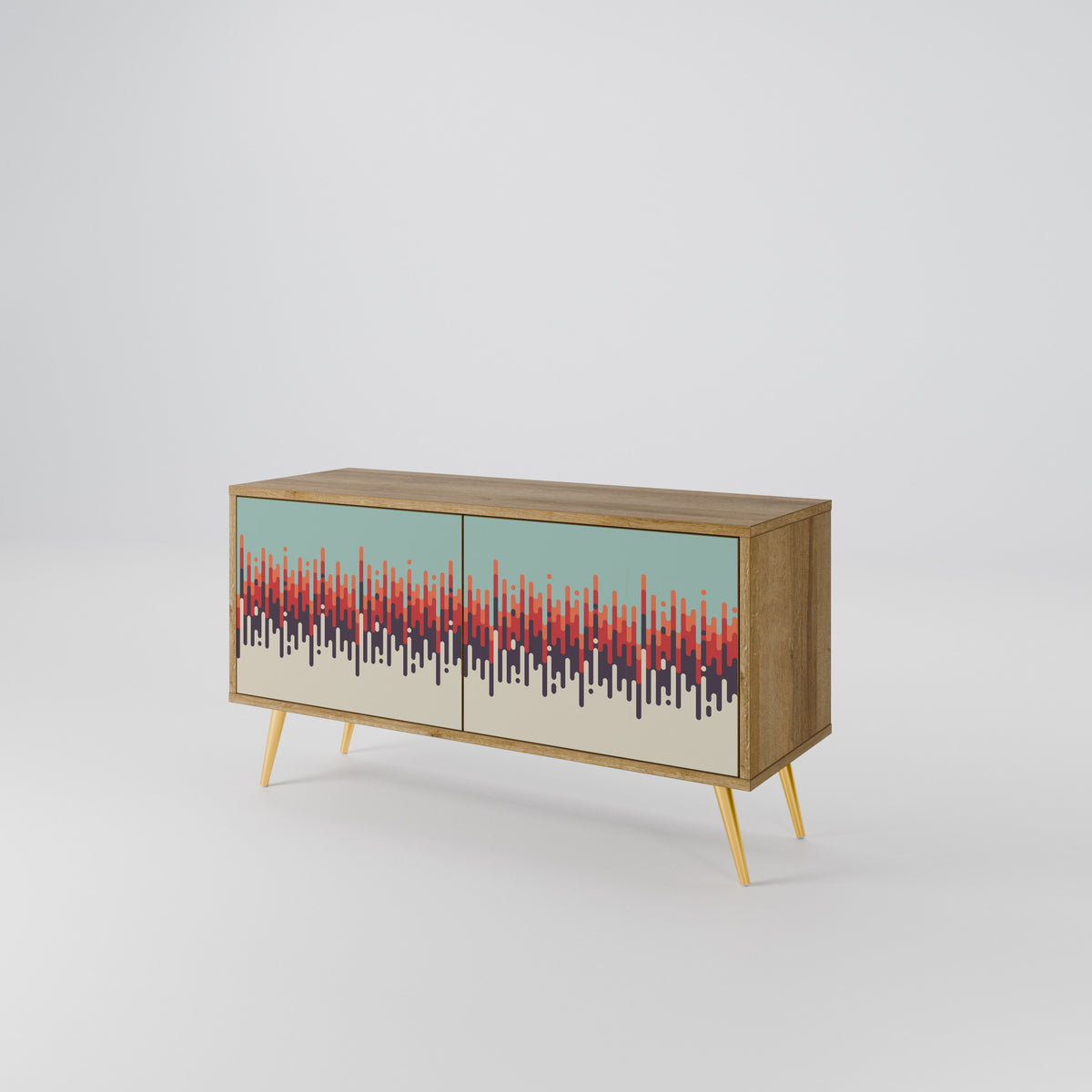 CHROMA CONTOURS Compact 2-Door TV Cabinet