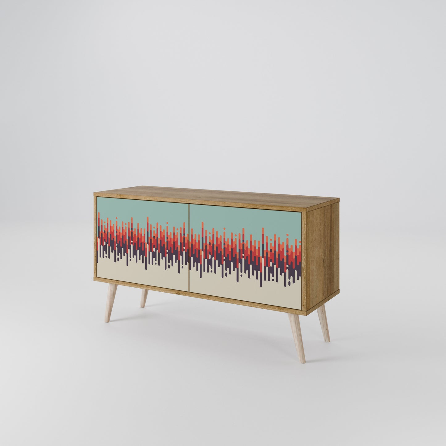 CHROMA CONTOURS Compact 2-Door TV Cabinet