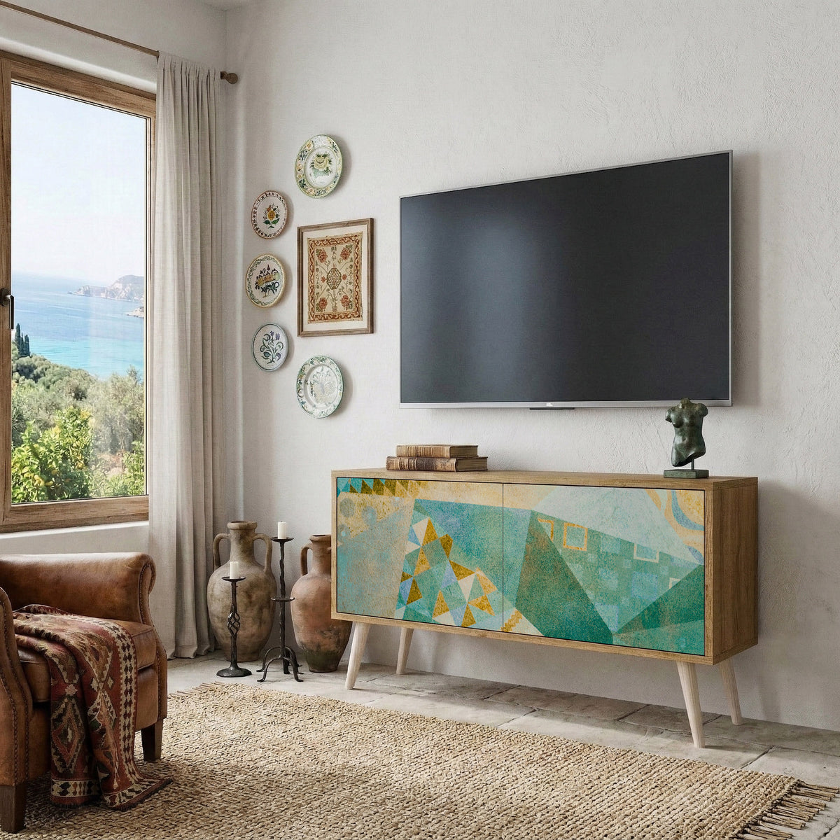 SPECTRUM SPLENDOR Compact 2-Door TV Cabinet