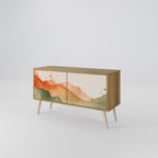 WATERCOLOUR PEAKS Compact 2-Door TV Cabinet