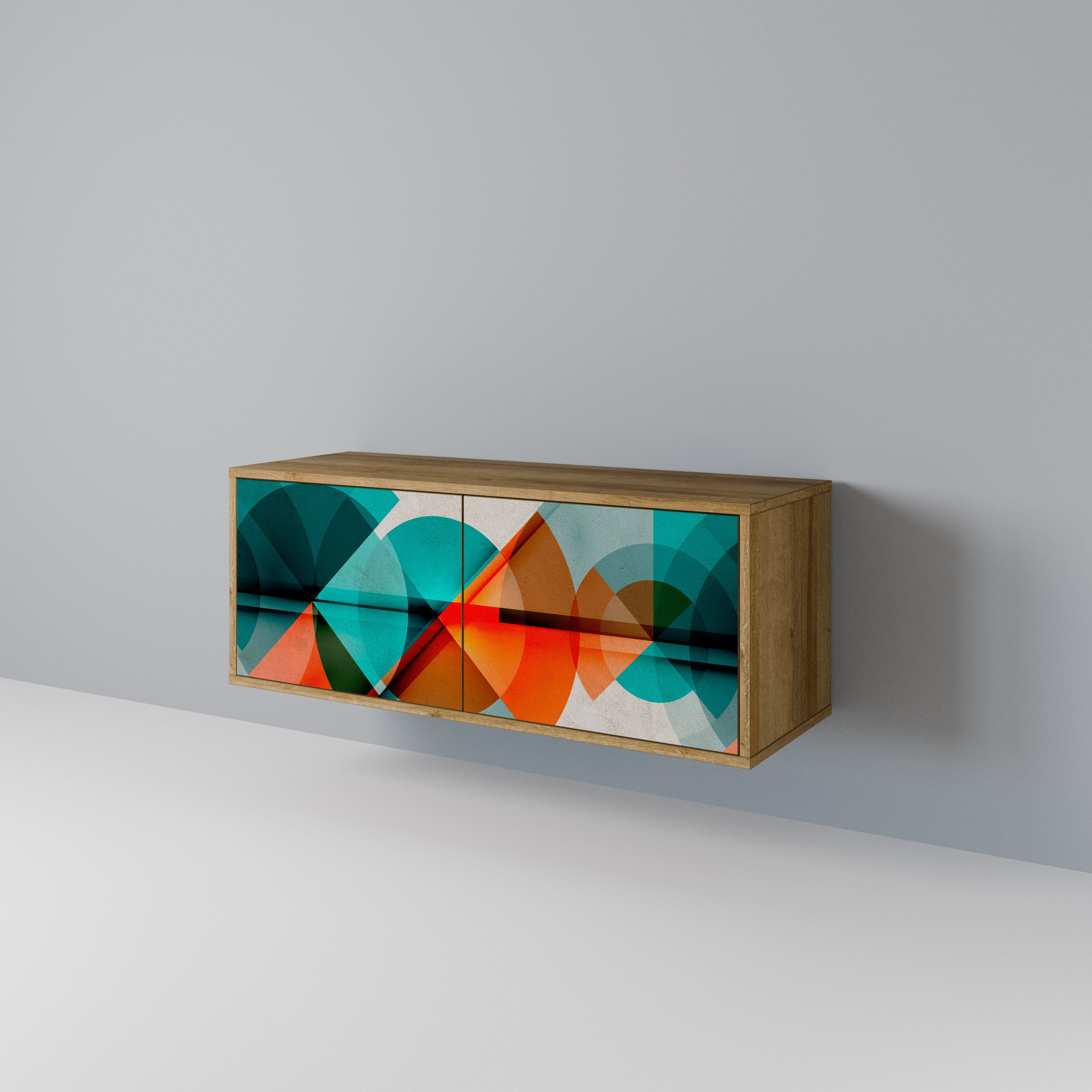 CIRCULAR RHAPSODY Compact 2-Door TV Cabinet