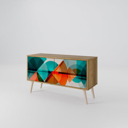 CIRCULAR RHAPSODY Compact 2-Door TV Cabinet