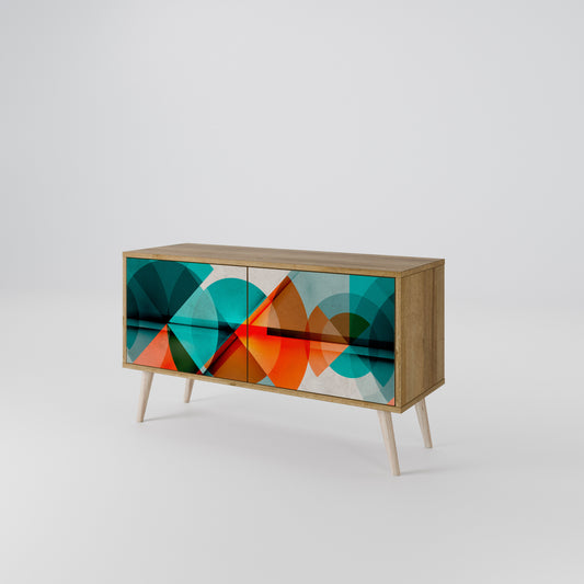 CIRCULAR RHAPSODY Compact 2-Door TV Cabinet