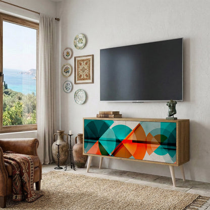 CIRCULAR RHAPSODY Compact 2-Door TV Cabinet