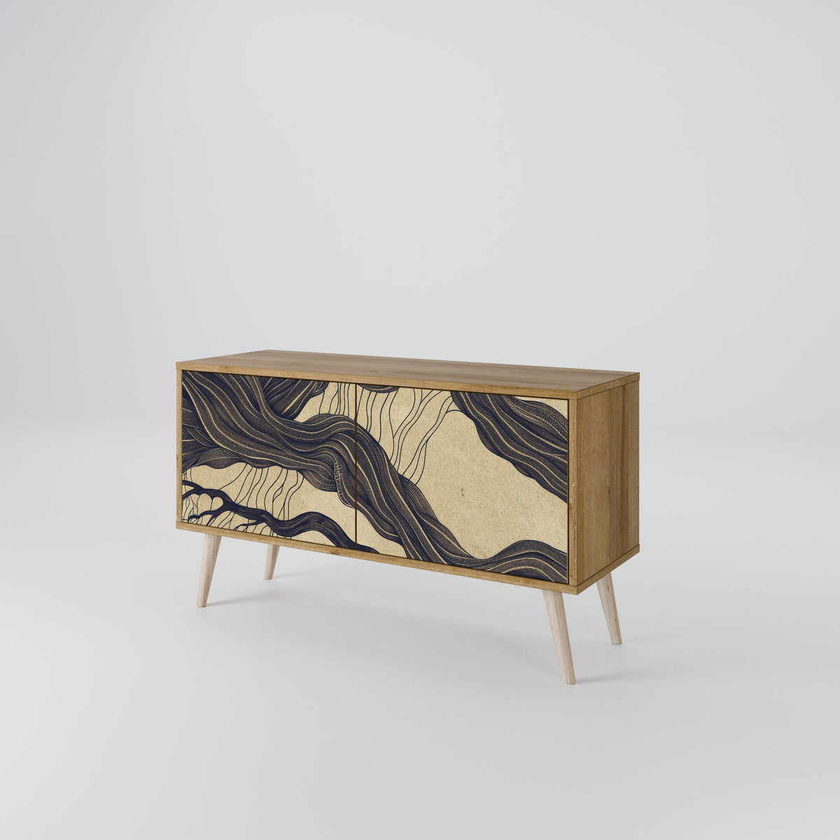 UNIFIED FRAGMENTS Compact 2-Door TV Cabinet