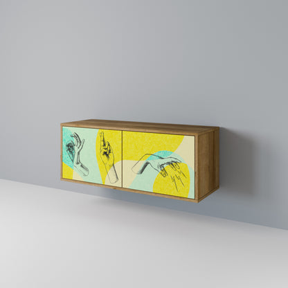 BODY LANGUAGE Compact 2-Door TV Cabinet