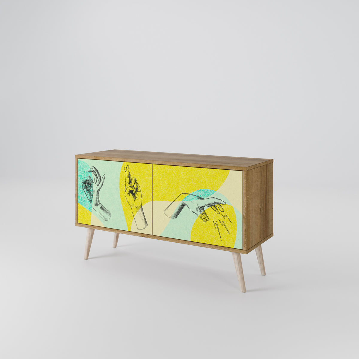 BODY LANGUAGE Compact 2-Door TV Cabinet