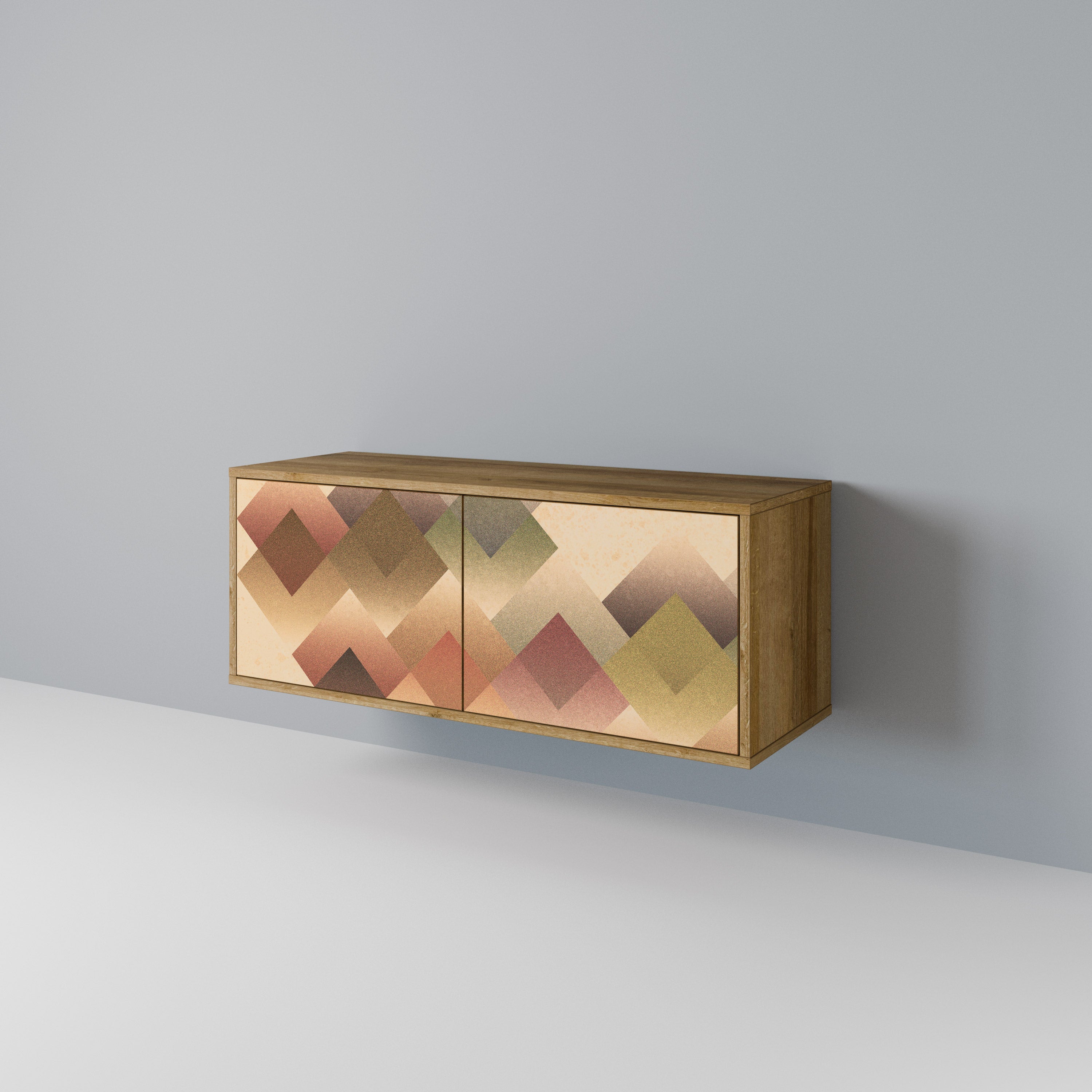 GEOMETRIC FUSION Compact 2-Door TV Cabinet