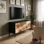 GEOMETRIC FUSION Compact 2-Door TV Cabinet