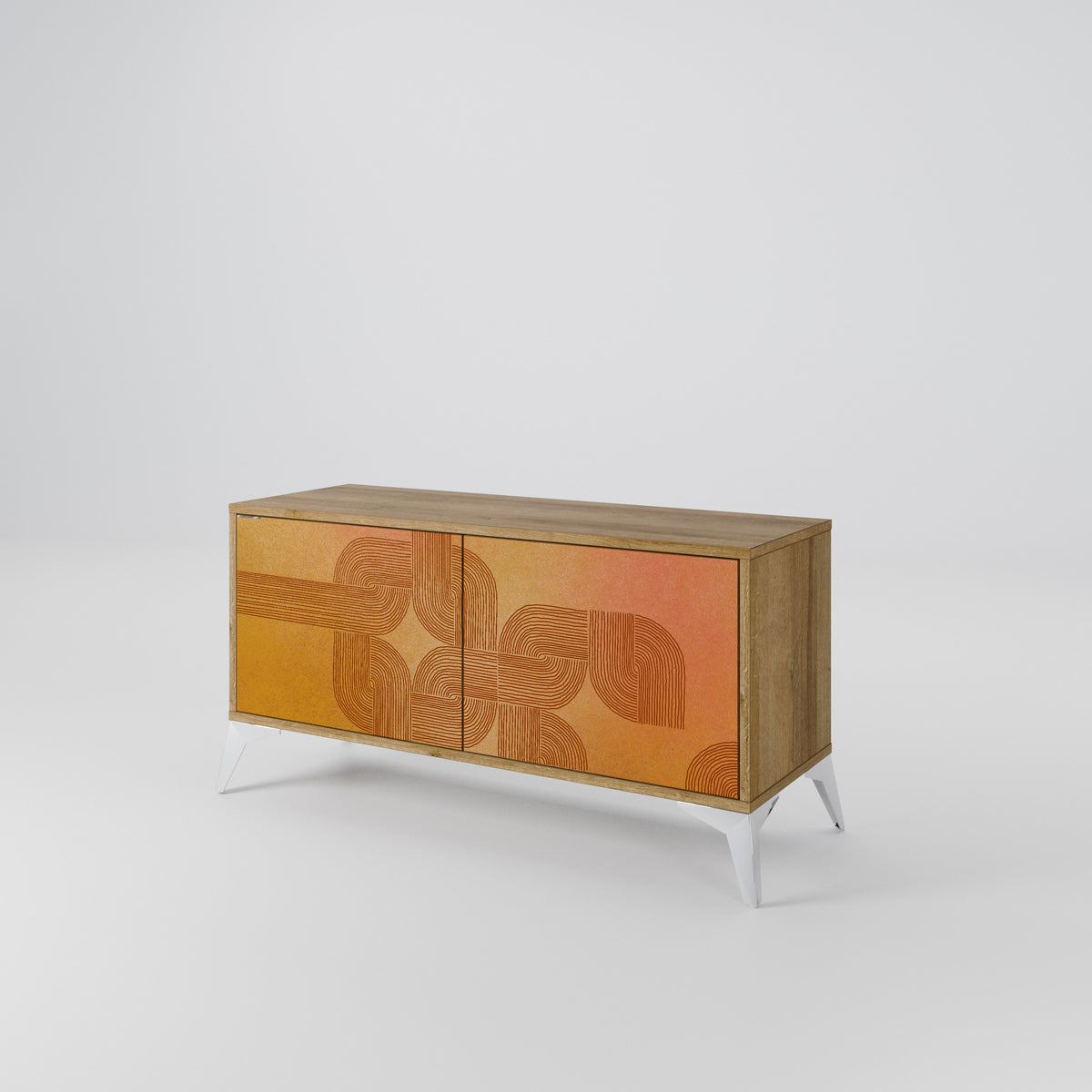 STRENGTHENING RELATION Compact 2-Door TV Cabinet