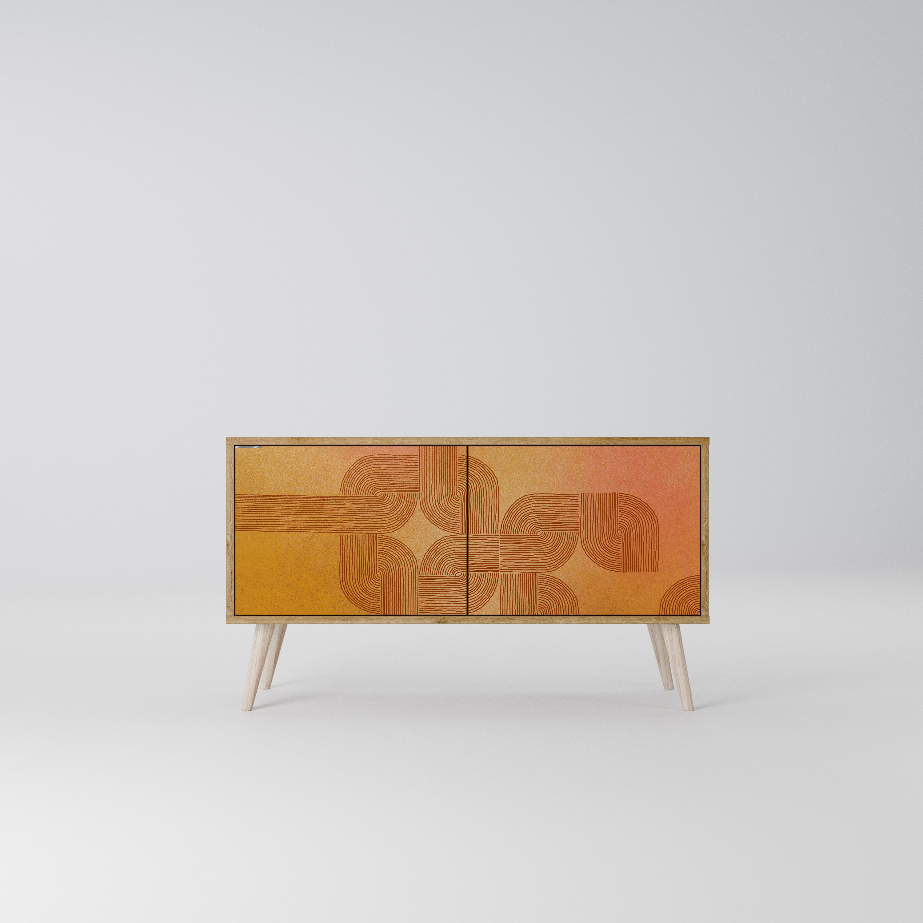 STRENGTHENING RELATION Compact 2-Door TV Cabinet