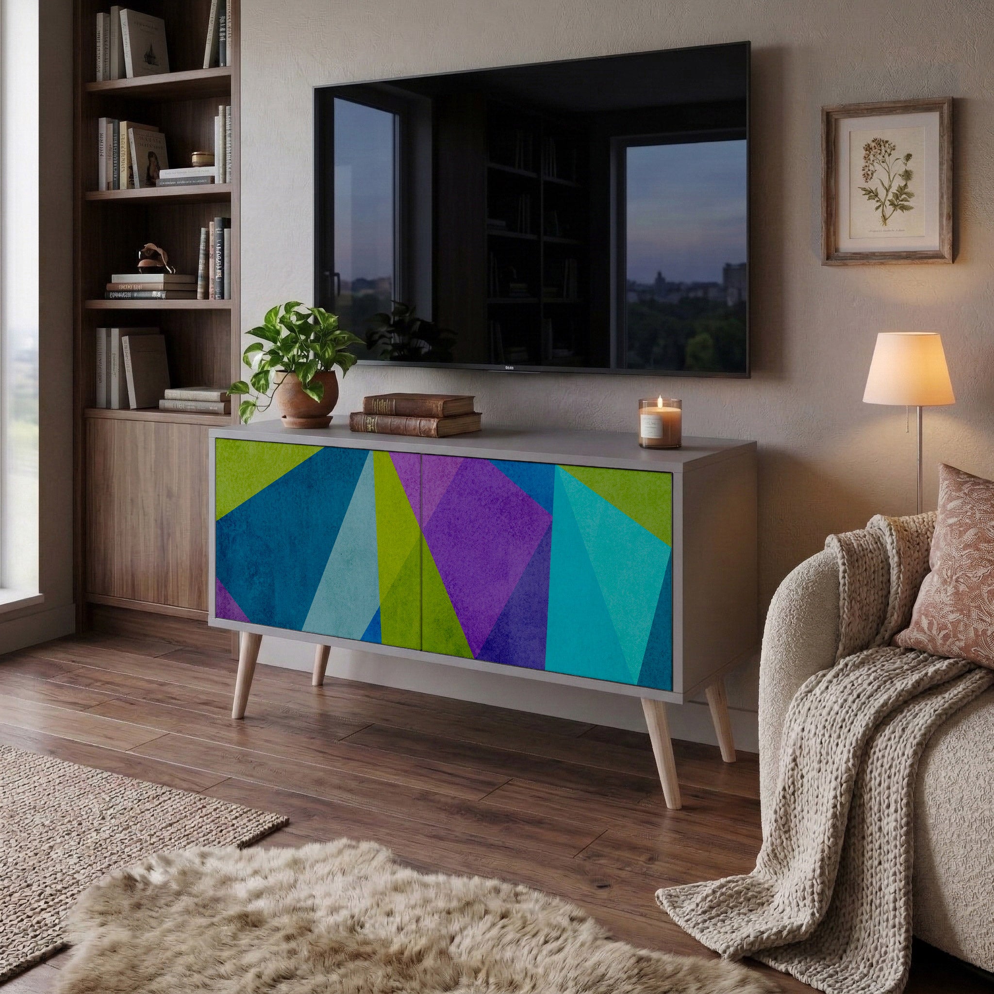 COLD SHOWCASE Compact 2-Door TV Cabinet