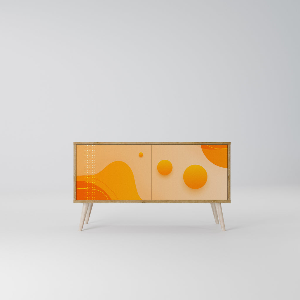 ORANGE ARRANGEMENT Compact 2-Door TV Cabinet