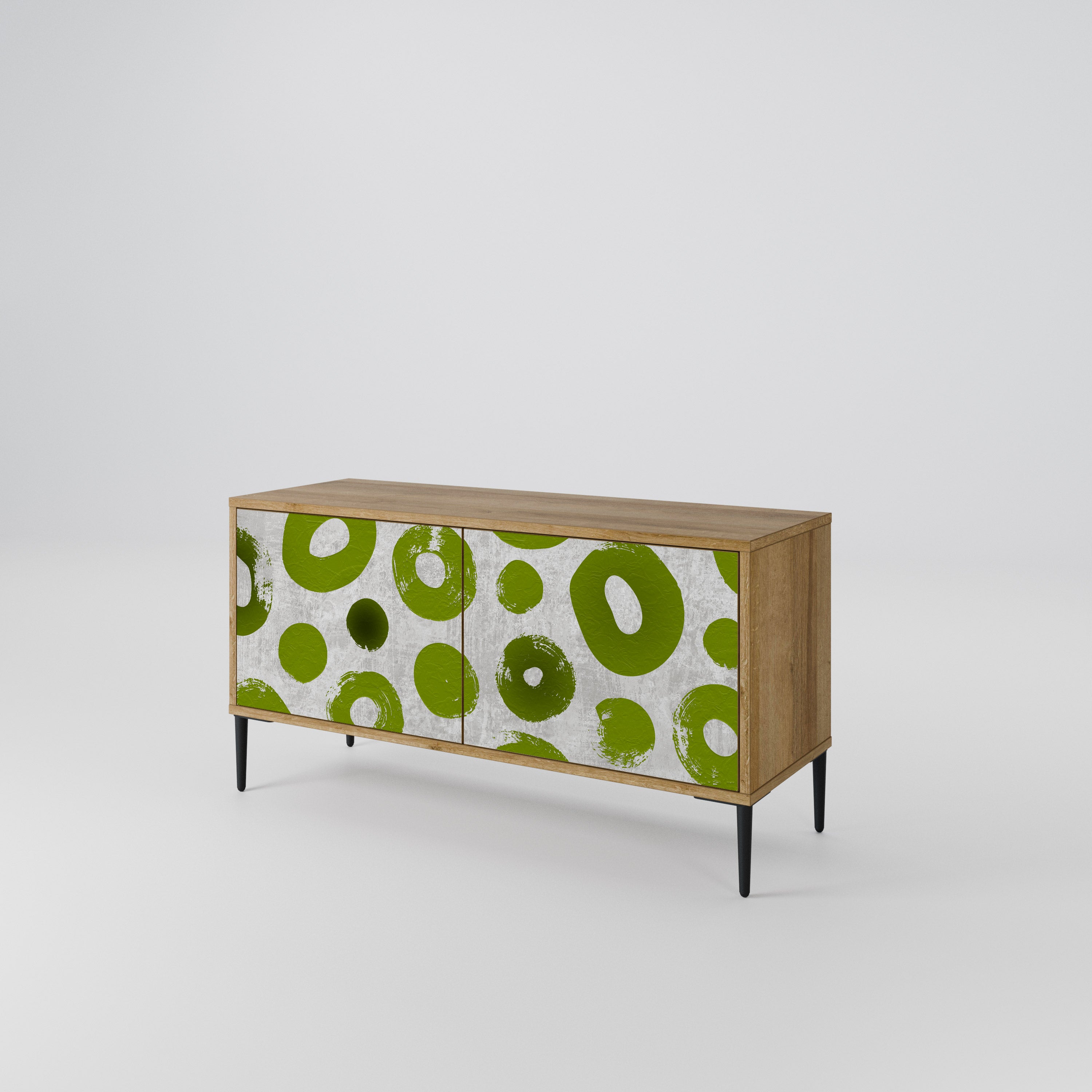 GREEN RHAPSODY Compact 2-Door TV Cabinet